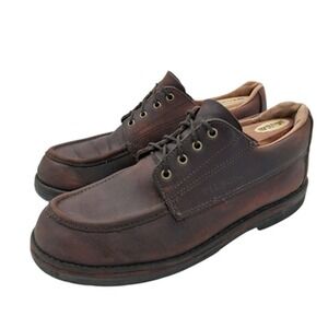 Filson Shoes Mens Size 11.D Brown Leather Moc Toe Oxford Vibram Casual Workwear